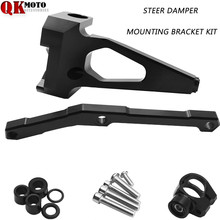 Venda quente melhor preço cnc alumínio ajustável steering damper suporte de montagem kit para yamaha MT-09 mt09 FZ-09 2013-2016 2024 - compre barato