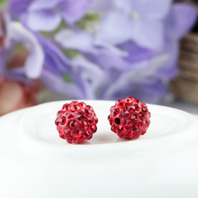 50pcs/lot 8mm Red Disco Ball Beads Crystal Spacer Clay Beads For Jewelry Making Handmade Earrings Bracelet DIY Beads Accessories 2024 - buy cheap