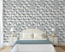 Beibehang behang nova moda papel de parede 3d em relevo textura geométrica moderno e minimalista tv fundo papel de parede decoração para casa 2024 - compre barato