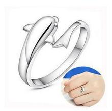 New arrival fashion cute dolphin 925 sterling silver ladies`adjustable finger rings jewelry wholesale birthday gift 2024 - buy cheap