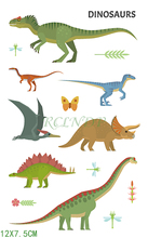 Waterproof Temporary Tattoo Sticker dinosaur fake tatto stickers flash tatoo hand foot for men girl women kids Christmas gift 2024 - buy cheap