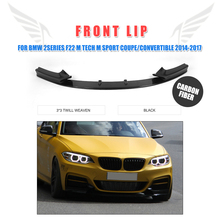 Spoiler dianteiro para bmw, em fibra de carbono, 2series, f22 m, tech, m sport, coupe 2014-2019 2024 - compre barato