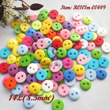 Costura botões 300 pcs 8.5mm de várias cores resina mini pão para os botões de artesanato scrapbooking acessórios de costura botões atacado 2024 - compre barato
