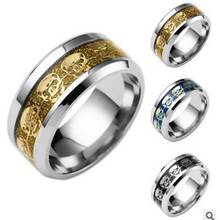 Hip Hop esqueleto hueso imagen amor anillo hombres anillos personalizados Acero inoxidable joyería para hombres mejor Seling 2018 2024 - compra barato