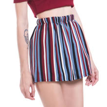 YGYEEG Pleated Shorts Women High Waist Wide Leg Stripe Skirt Shorts Summer Fashion Loose Casual Skort Hot Sale Female Sexy Short 2024 - buy cheap