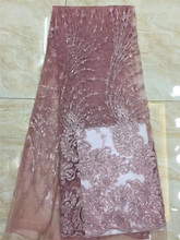 lovely embroidery JRB-12115 soft tulle mesh lace with sequins for wedding dress 2024 - buy cheap