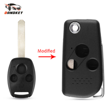 Dandkey Replacement Modified 2/3 Button For Honda Accord CRV Civic Insight Ridgeline 2003-2013 Car Key Shell Case Flip Key Cover 2024 - compre barato