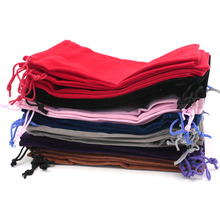 20pcs/lot 15x20cm Coloful Velvet Pouches Jewelry Packaging Display Drawstring Packing Gift Bags & Pouches Can be Customized 2024 - buy cheap
