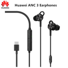 Original huawei cancelamento de ruído ativo 3 fones de ouvido anc 3 tipo-c fone de ouvido com microfone e fone de ouvido remoto in-ear 2024 - compre barato