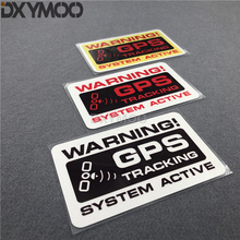 Warning GPS Tracking System Active Car Styling Decals Bike Motorcycle GPS Funny Sticker 12x7.5cm 2024 - buy cheap