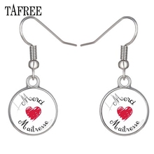 TAFREE Hot Selling Merci Maitresse Earrings for Teacher Elegant Dangle Earring Personality Gift CT266 2024 - buy cheap