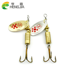 HENGJIA 10pcs 7.3g Hot Spoon Lure Metal Spinner Fishing Lures 2 colors Pesca Artificial spinners spoon bait 2024 - buy cheap