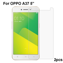 Oppo a37 película de vidro temperado 9h, película protetora de alta qualidade à prova de explosão, protetor de tela para oppo a 37 2 peças 2024 - compre barato