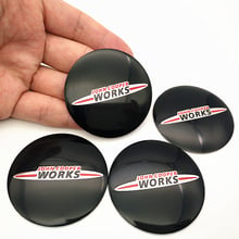 4pcs 56.5mm For John Cooper Works logo aluminum car emblem Wheel Center Hub sticker Rim badge For Mini Cooper Car-styling 2024 - buy cheap