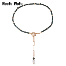 NeeFu WoFu Freshwater Pearls Bracelete Nationality Fashion nation Braceletes Pulsera de piedra Mujer de Bohemia Bangle Jewelry 2024 - buy cheap