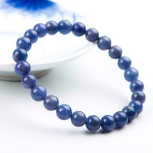 Genuine Natural Tanzanite Blue Gemstone Bracelet 7.5mm Round Beads Stretch Woman Round Beads Man Crystal Gemstone Gift AAAAA 2024 - buy cheap