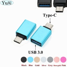YuXi 2 шт. USB Type C адаптер USB C папа к USB 3,0 Женский USB OTG адаптер конвертер для LG Nexus 5X Для Huawei для Xiaomi Type-C 2024 - купить недорого