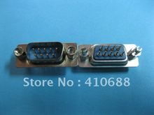 D-Sub 9 pin Male PCB Connector DIP with screw 6 Pcs Per Lot Hot Sale Brand New 2024 - buy cheap