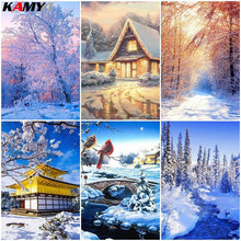 Diamond Embroidery Landscape DIY Cross Stitch Diamond Painting Snow Scenery Rhinestones Full Square Mosaic Sets XY1 2024 - buy cheap