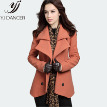 2018 Winter New Plus Size Fashion Women Warm Loose Oversize Solid color Lapel Slim coat Woolen coat Trench coat Woman's Ljj0229 2024 - buy cheap