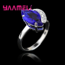Unique Design Women New Style Finger Rings 925 Sterling Silver Geometric Cubic Zirconia Anniversary Presen Jewelry Rings 2024 - buy cheap