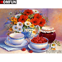 HOMFUN Full Square/Round Drill 5D DIY Diamond Painting "Flower landscape" Embroidery Cross Stitch 5D Home Decor Gift A17040 2024 - buy cheap