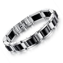 Magnetic Hematite Bracelet 316L Stainless Steel Bracelet Hematite LInk Chain For Mens Adjustable Length Punk Jewelry 2024 - buy cheap