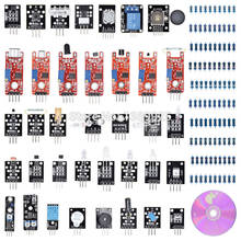37 IN 1 BOX SENSOR KITS FOR Arduino R3 HIGH-QUALITY WITH PLASTIC BOX AND CD FREE SHIPPING 2024 - buy cheap