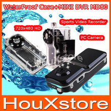 MD80+WaterProof Case Mini Camcorder Camera Sports Video Camera Hot Selling Mini DVR Camera & Mini DV Free Shipping 2024 - купить недорого
