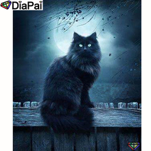 DIAPAI 5D DIY Diamond Painting 100% Full Square/Round Drill "Animal cat" Diamond Embroidery Cross Stitch 3D Decor A23248 2024 - buy cheap