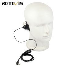 Retevis-auriculares K-316 en forma de D, auriculares con gancho para la oreja, micrófono para Kenwood Retevis H777 Baofeng UV-5R Walkie Talkie C9031 2024 - compra barato