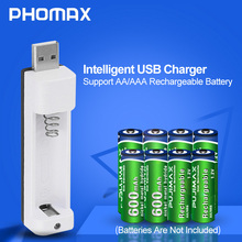 Бытовое светодиодный ное зарядное устройство PHOMAX PJN101 со светодиодным дисплеем и 1 слотом для аккумуляторных батарей AA/AAA NiCd NiMh 2024 - купить недорого