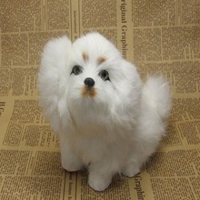 cute simulation sitting Pekingese dog toy lifelike dog doll about 20x16cm 2024 - buy cheap