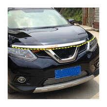 Car Garnish Grill Hood Front Engine Machine Grille Upper Hood Lid Trim Stick For Nissan X-trail xtrail T32/Rogue 2014 2015 2016 2024 - buy cheap