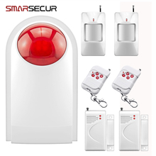 Sistema de alarma antirrobo para el hogar, Kit de Sensor de sirena inalámbrico impermeable para exteriores, 433MHZ, protección de seguridad para el hogar 2024 - compra barato