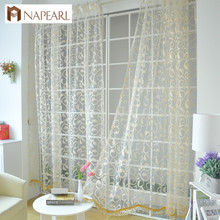 NAPEARL Sheer Curtains for Living Room Windows Plants Jacquard Drapes For Bedroom Doors Ready Made Tulle Transparent Fabric 2024 - buy cheap