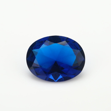 Cuentas de cristal de espinela azul, ~ 13 2x3x18mm, Gema de cristal suelta de forma ovalada, piedras preciosas sintéticas para precio al por mayor de joyas 2024 - compra barato