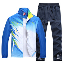 Sportswear Men New Spring Autumn Sets Training Suit  2 Piece Jacket+Pant Young Male Wear Casual Tracksuit Asia Size L-4XL 2024 - buy cheap