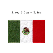 Мексиканский Вышитый Флаг, оптовая цена, world falg, пришивной военный значок, полная вышивка, эмблемы, рюкзак, джинсы, одежда 2024 - купить недорого