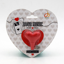 Amantes del corazón rojo, 3,5mm, 1 en 2 parejas, auriculares de línea de Audio, divisor de auriculares para iPad, iPhone, teléfonos MP3, MP4 2024 - compra barato