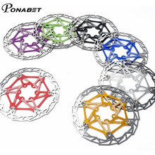 Ponabet flotar disco Rotores de freno 160mm 6 tornillos de aleación de MTB bicicleta flotante Freno de bicicleta de montaña Rotores de freno partes 2024 - compra barato