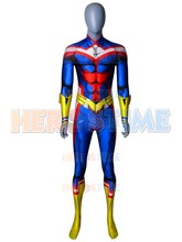 Disfraz de Cosplay de My Hero para hombres y niños, uniforme de impresión 3D, de licra, de Anime, All Might, para Halloween, gran oferta 2024 - compra barato