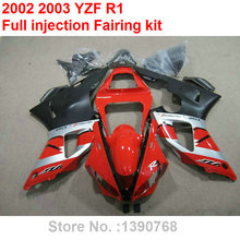 Литье под давлением Обтекатели для Yamaha YZF R1 02 03 красный черный обтекатель части обтекателя комплект YZFR1 2002 2003 BC42 2024 - купить недорого