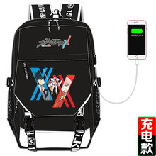 Hot Anime DARLING in the FRANXX Printing Backpack USB Charging Laptop Backpack Canvas School Bags Ichigo Women Backpack 2024 - buy cheap