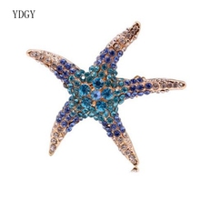 YDGY Simple Fashion Creative Starfish Brooch Alloy Animal Brooch Girl Style Accessory Brooch 2024 - buy cheap