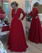 Red Lace Mother of the Bride Dresses for Weddings Beaded A Line Evening Groom Godmother Dresses 2024 - buy cheap