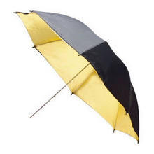 Fotga-guarda-chuva portátil de 33 ", 83cm, refletor, flash, preto, dourado, iluminação para estúdio fotográfico 2024 - compre barato