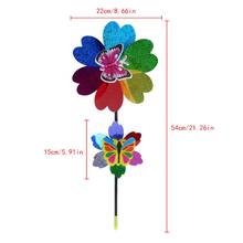 Colorful Sequins Windmill Wind Spinner Home Garden Yard Decoration Kids Toy Two windmills in one 2024 - buy cheap