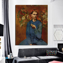 Pintura en lienzo de niño con Pablo Picasso, cuadro impreso para sala de estar, decoración del hogar, arte de pared moderno, pintura al óleo, carteles, imágenes 2024 - compra barato