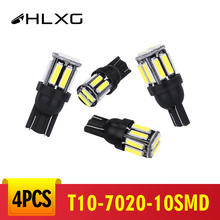 hlxg 4Pcs W5W Led Bulb 194 168 T10 Auto  Car Interior Dome Reading Lamp License Plate Light Clearance Led Bulb Accessories 12V 2024 - buy cheap